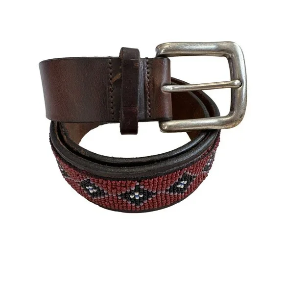 Another Line  Woman’s Leather Belt Size Medium Brown s-l400.jpg main image 2